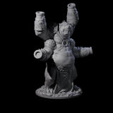 Canon Filled Ratfolk Cannoneer Miniature for Dungeons and Dragons, Pathfinder or other TTRPGs