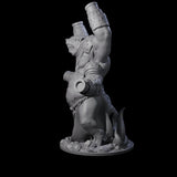 Canon Filled Ratfolk Cannoneer Miniature for Dungeons and Dragons, Pathfinder or other TTRPGs