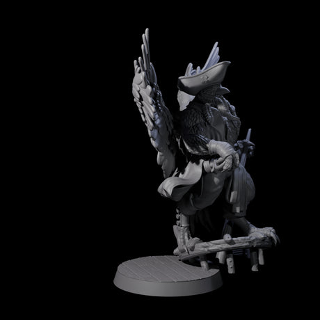 Captain Jacked Sparrow Miniature for Dungeons and Dragons, Pathfinder or other TTRPGs
