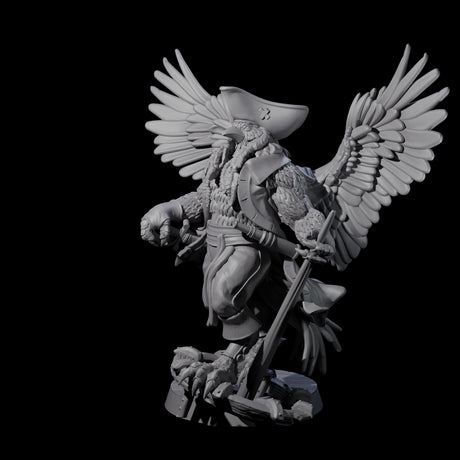 Captain Jacked Sparrow Miniature for Dungeons and Dragons, Pathfinder or other TTRPGs