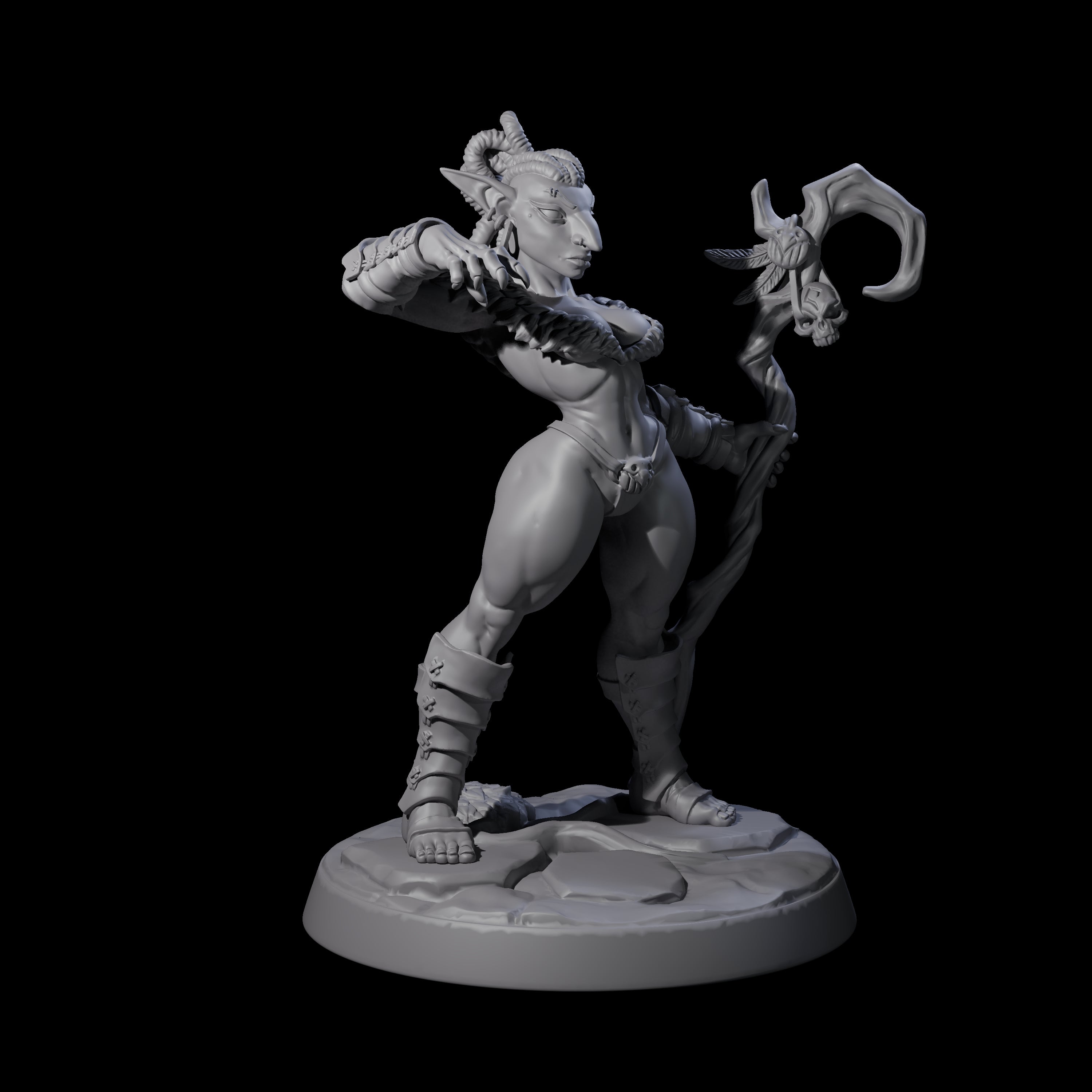 Captivating Hobgoblin Pinup Miniature for Dungeons and Dragons, Pathfinder or other TTRPGs