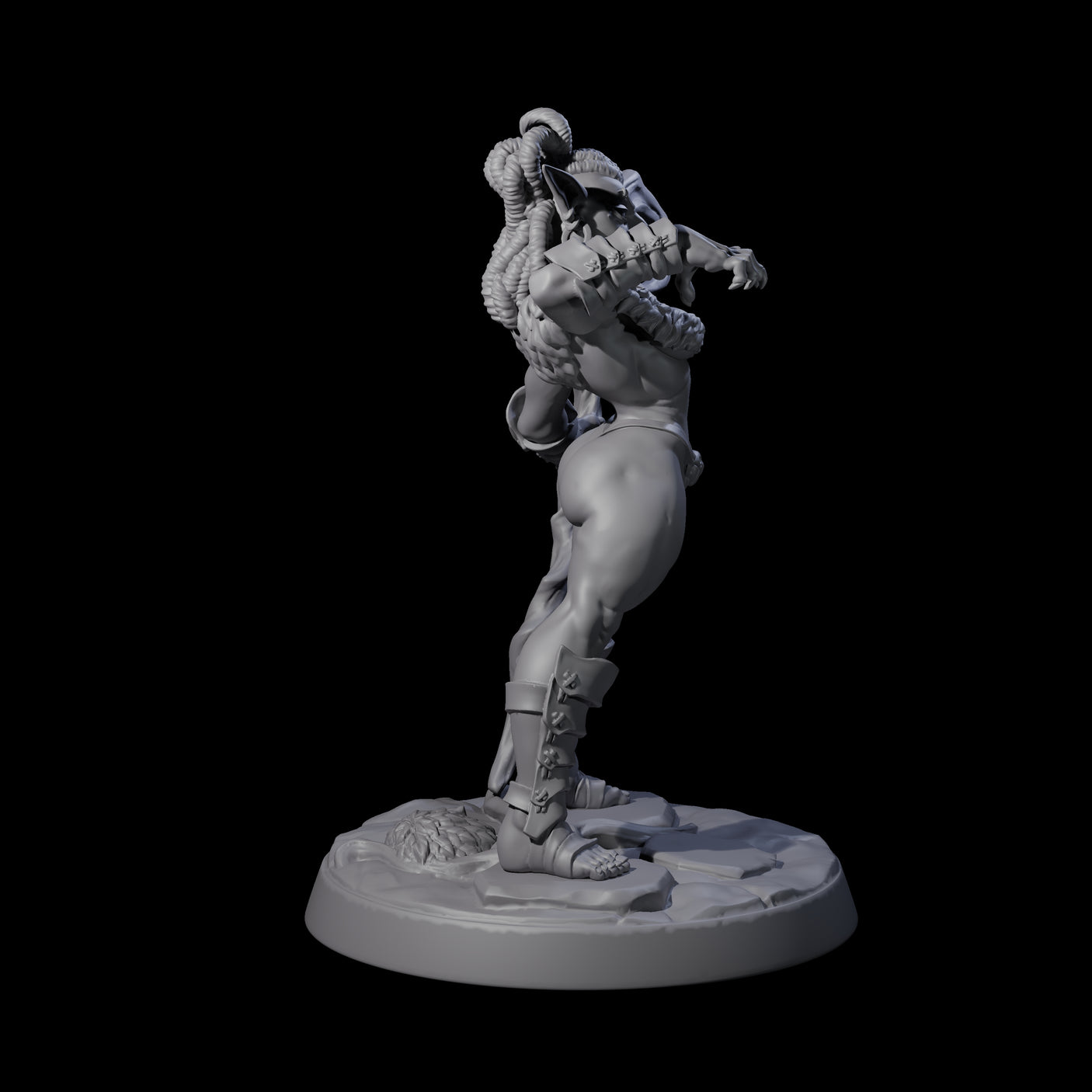 Captivating Hobgoblin Pinup Miniature for Dungeons and Dragons, Pathfinder or other TTRPGs