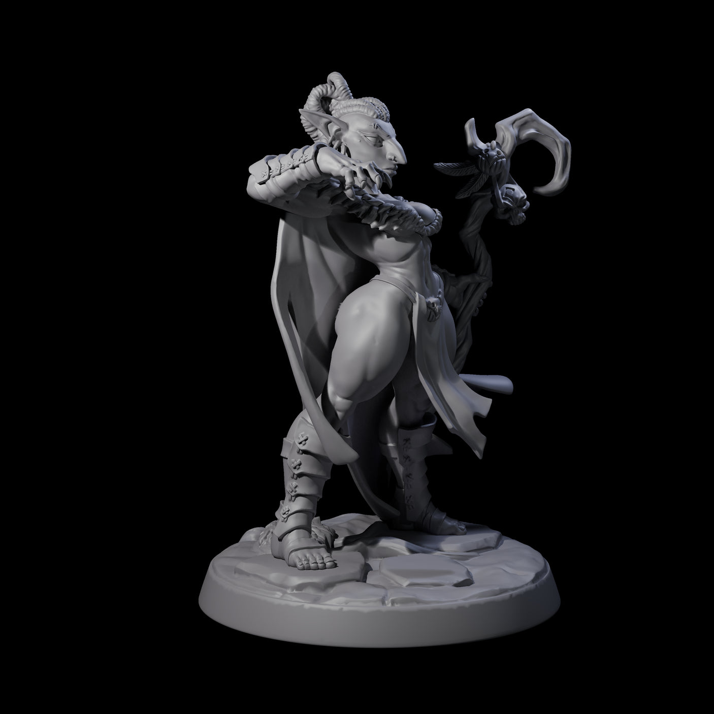 Captivating Hobgoblin Pinup Miniature for Dungeons and Dragons, Pathfinder or other TTRPGs