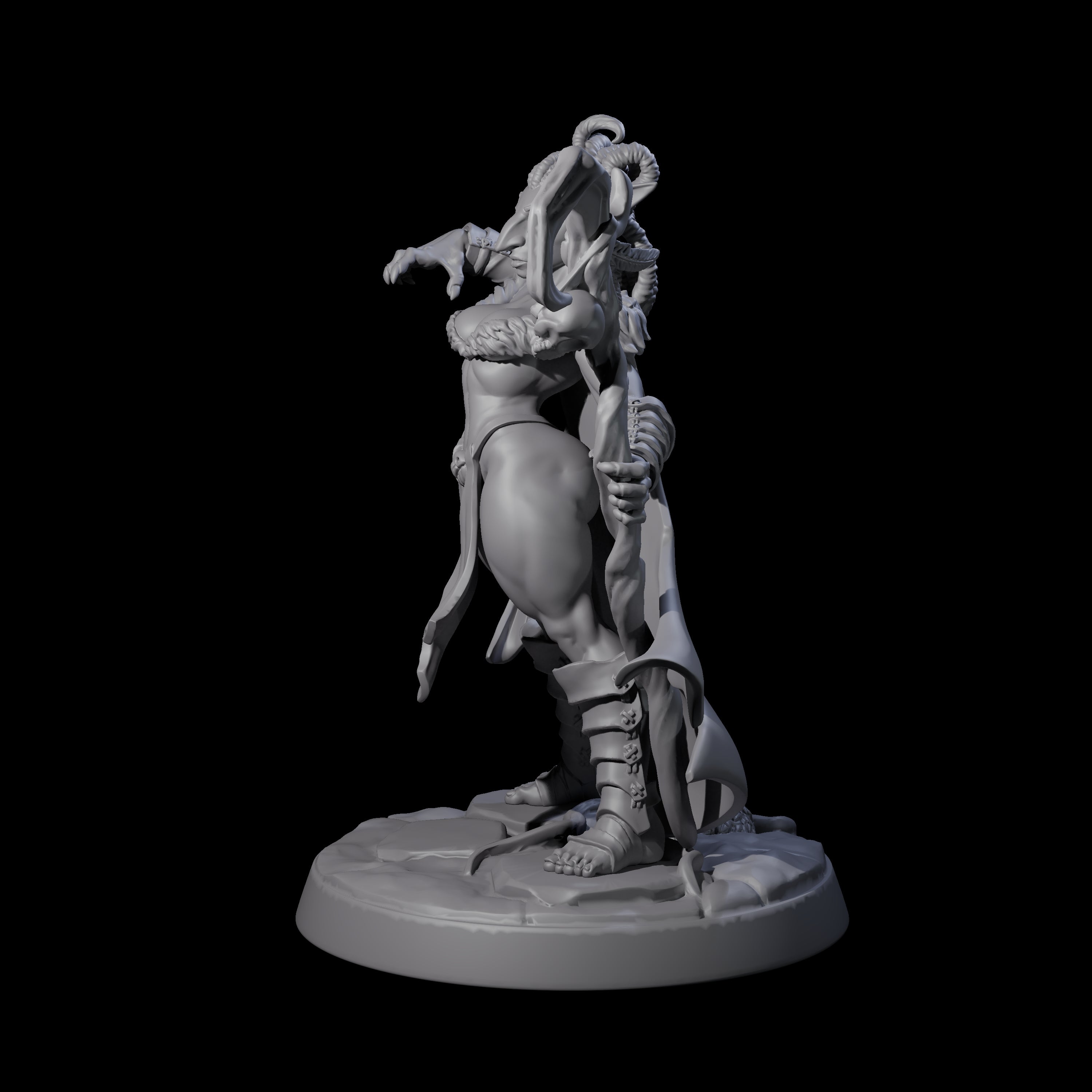 Captivating Hobgoblin Pinup Miniature for Dungeons and Dragons, Pathfinder or other TTRPGs