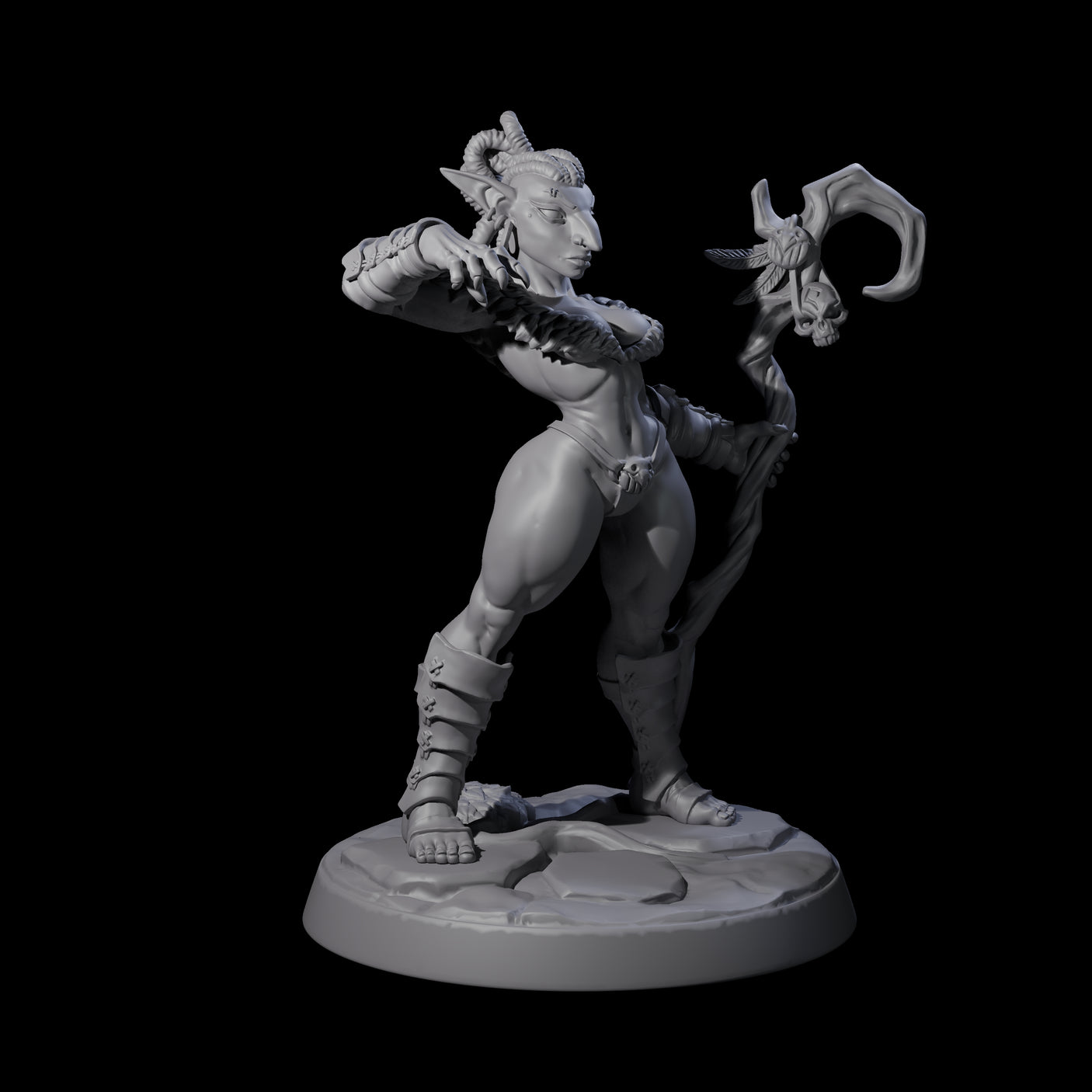 Captivating Hobgoblin Pinup Miniature for Dungeons and Dragons, Pathfinder or other TTRPGs