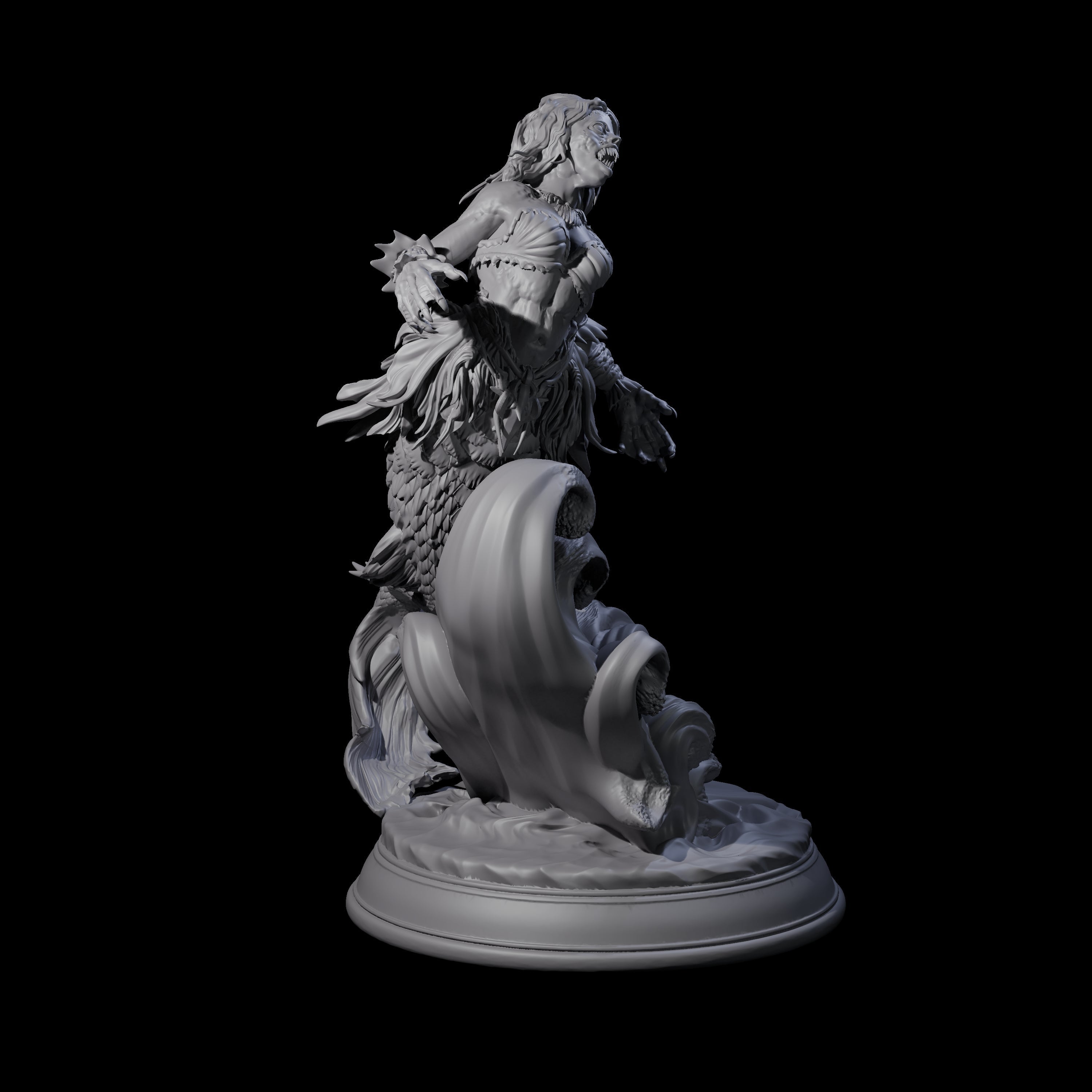 Captivating Siren Miniature for Dungeons and Dragons, Pathfinder or other TTRPGs