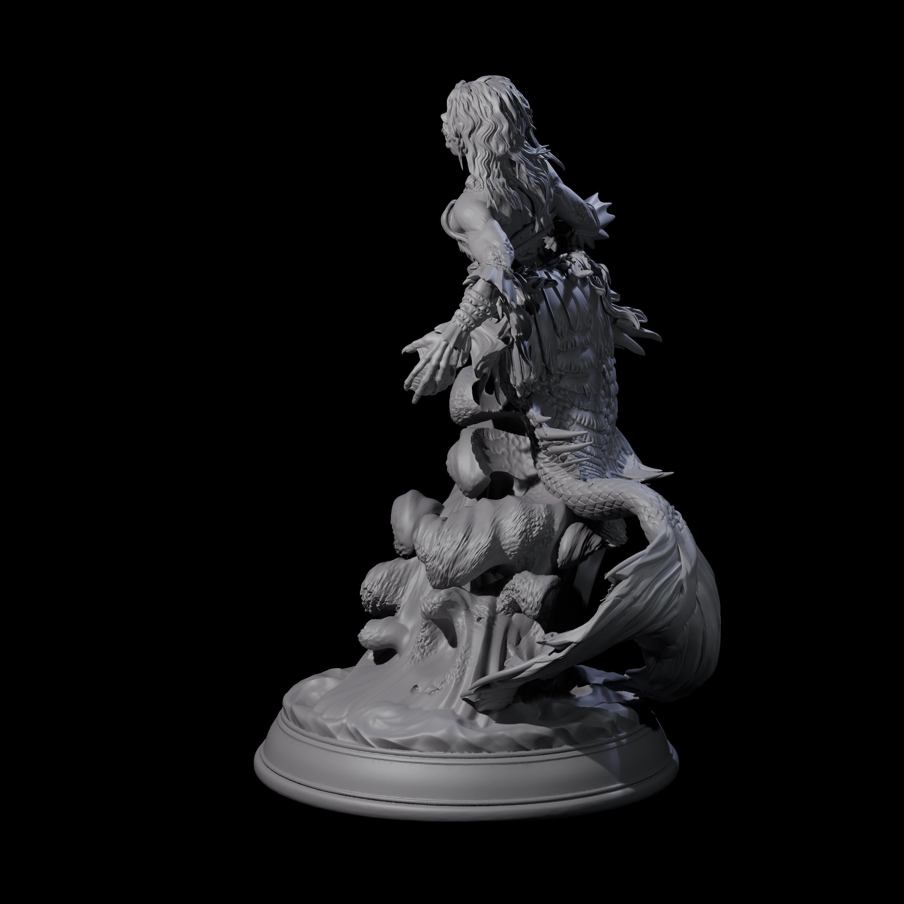 Captivating Siren Miniature for Dungeons and Dragons, Pathfinder or other TTRPGs