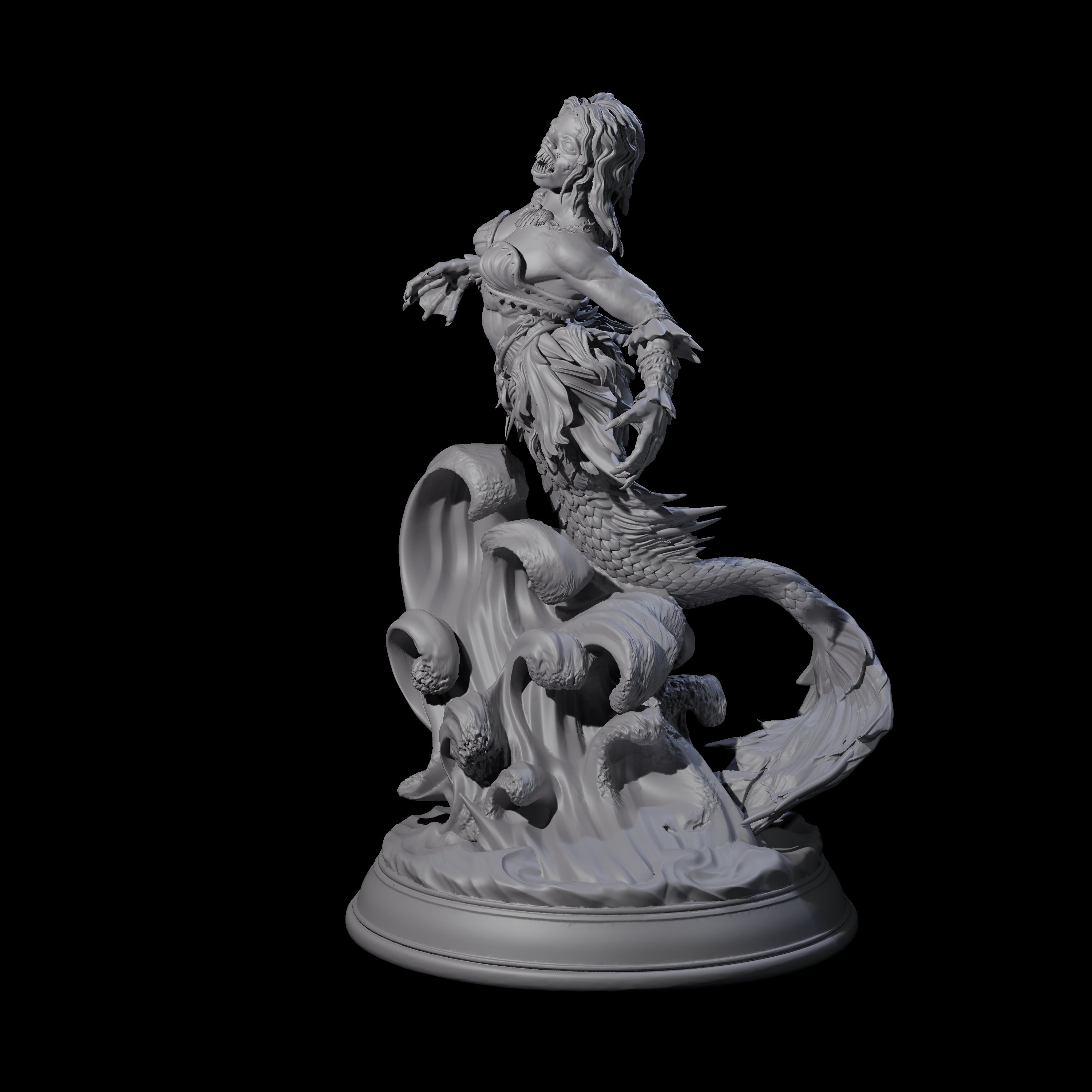 Captivating Siren Miniature for Dungeons and Dragons, Pathfinder or other TTRPGs