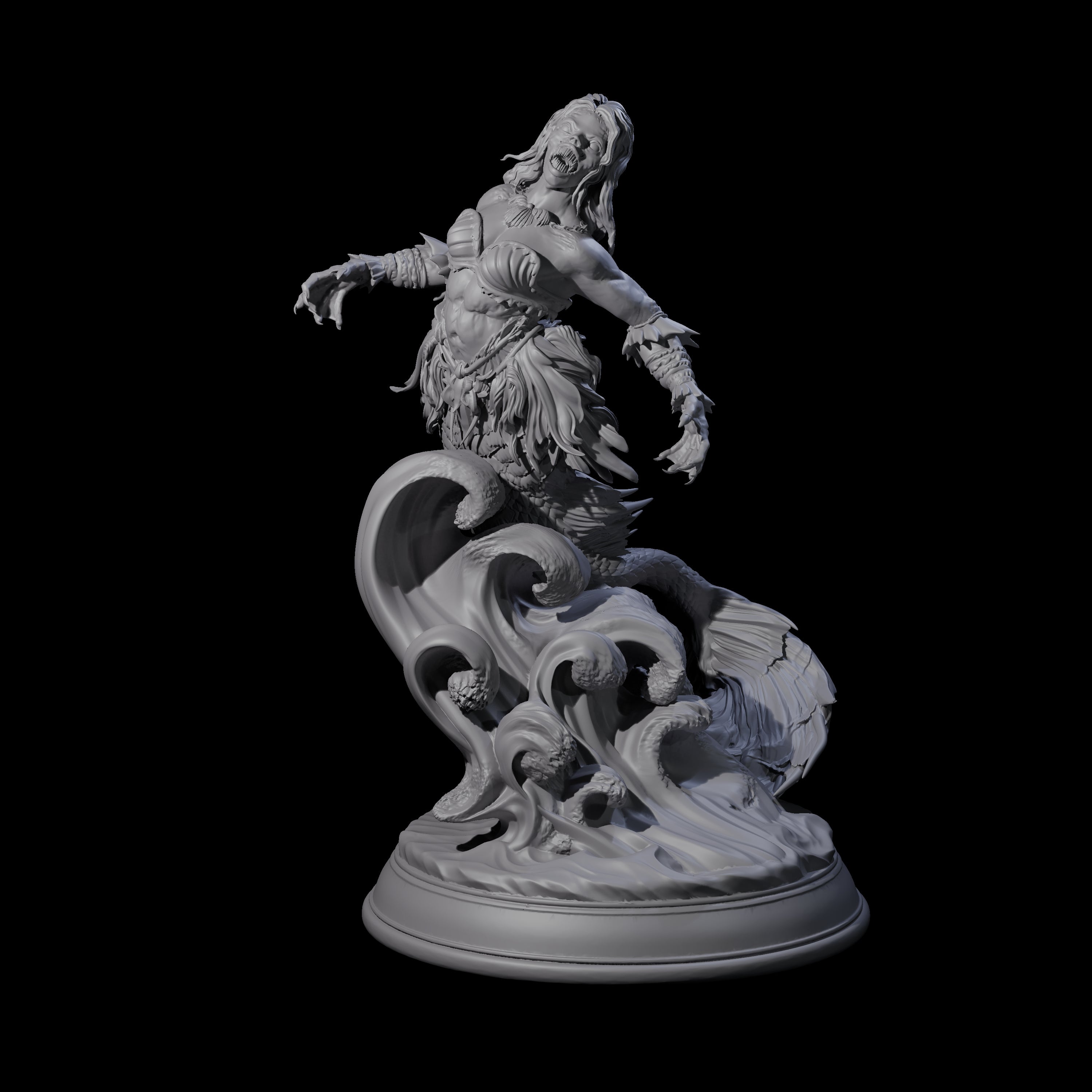 Captivating Siren Miniature for Dungeons and Dragons, Pathfinder or other TTRPGs