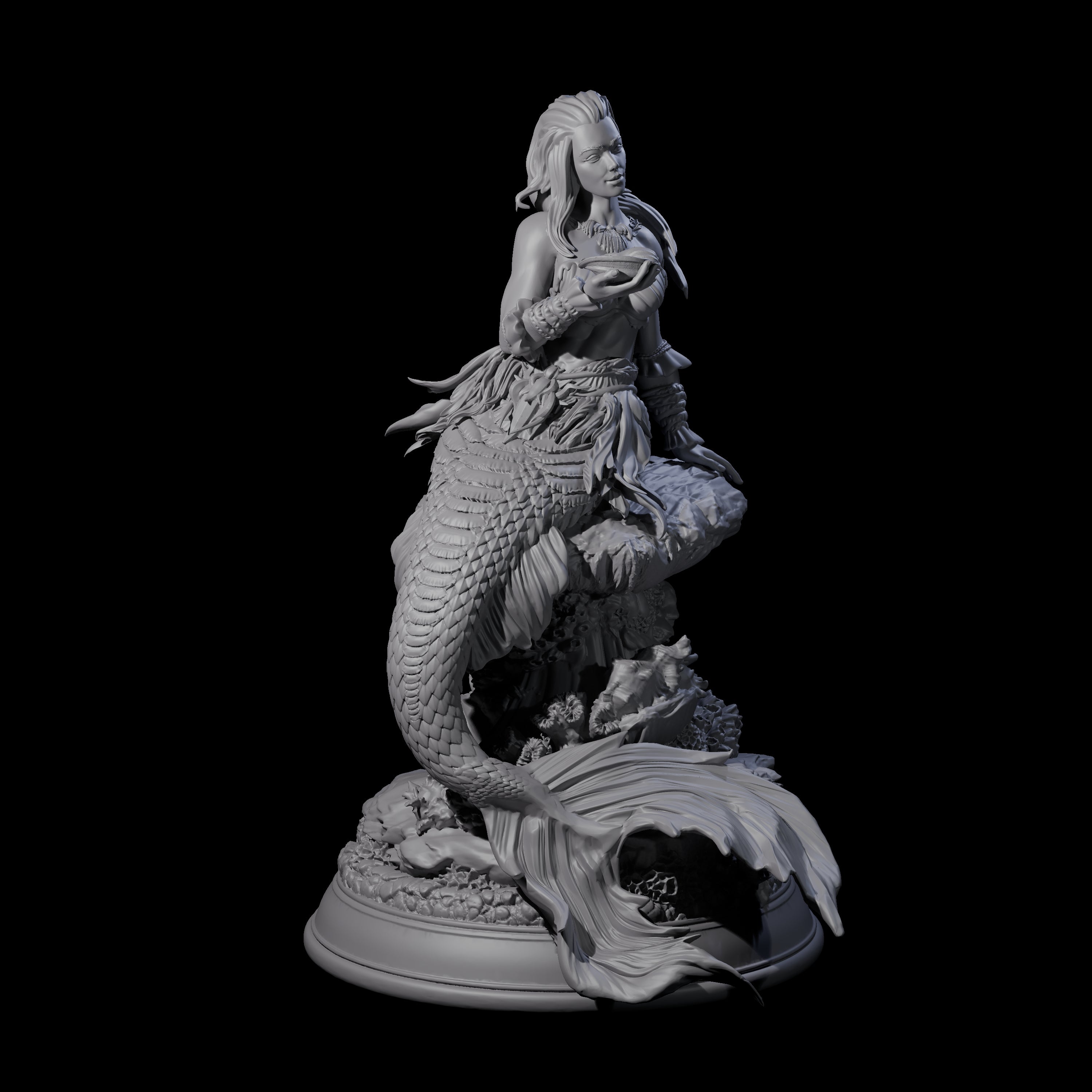 Captivating Siren Miniature for Dungeons and Dragons, Pathfinder or other TTRPGs