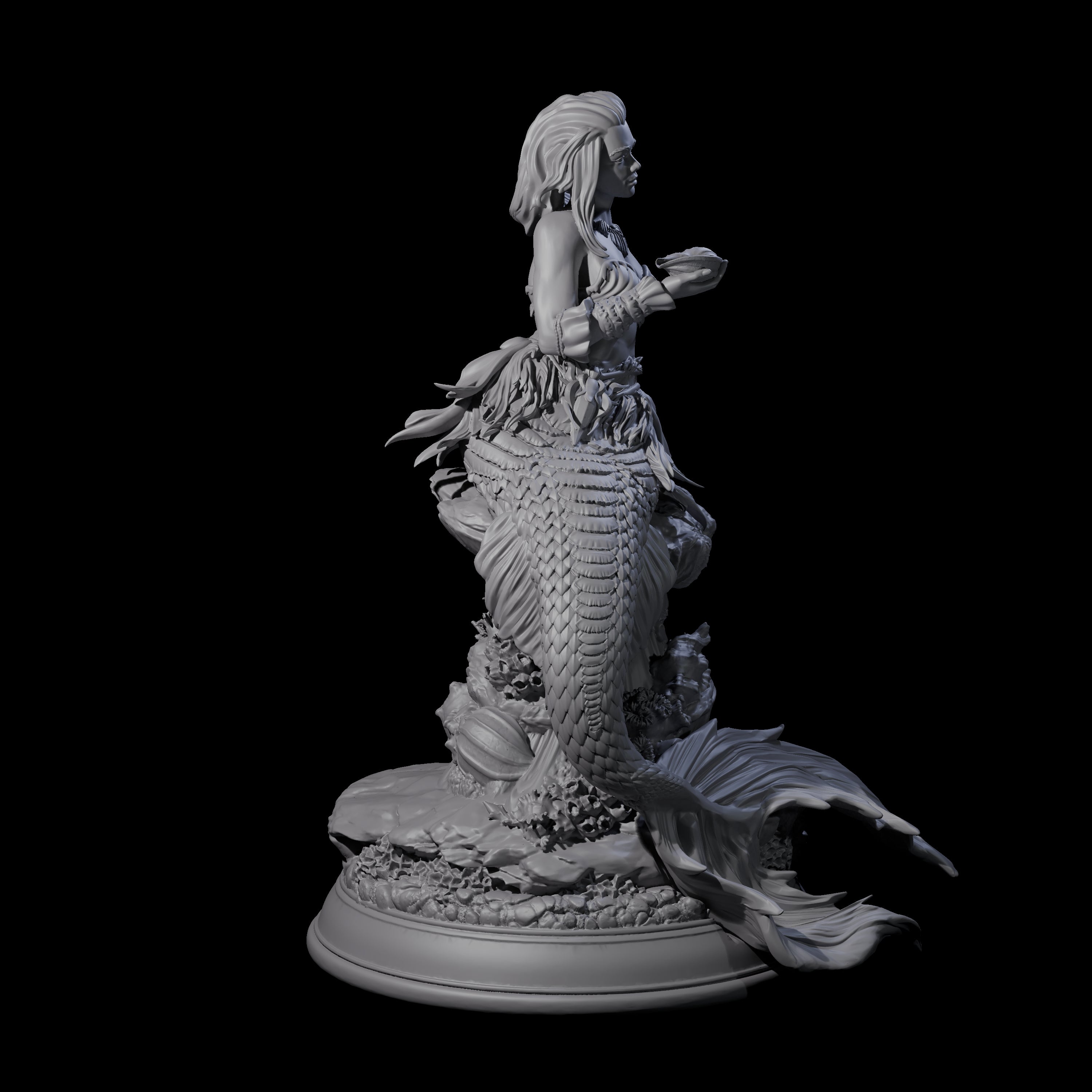 Captivating Siren Miniature for Dungeons and Dragons, Pathfinder or other TTRPGs