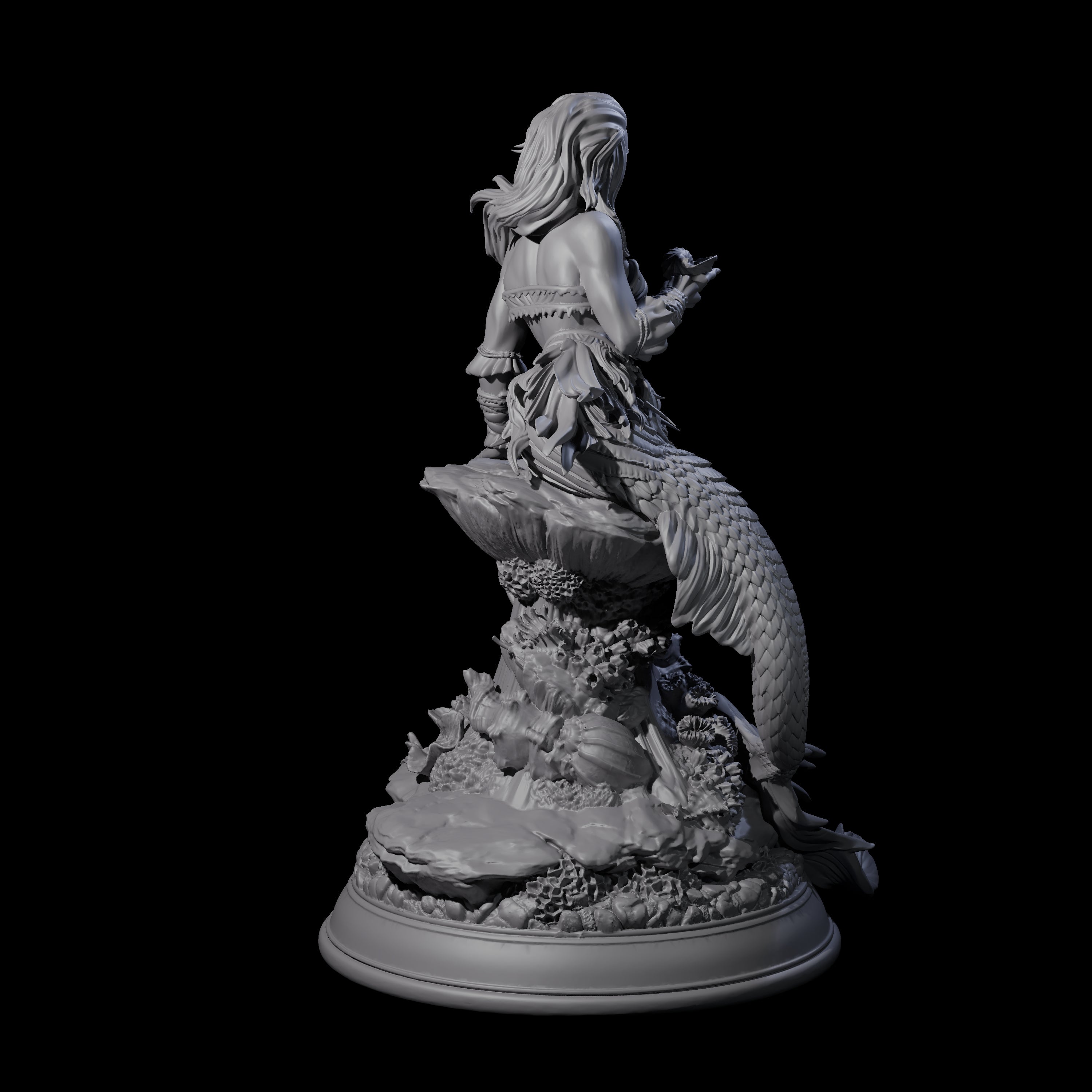 Captivating Siren Miniature for Dungeons and Dragons, Pathfinder or other TTRPGs