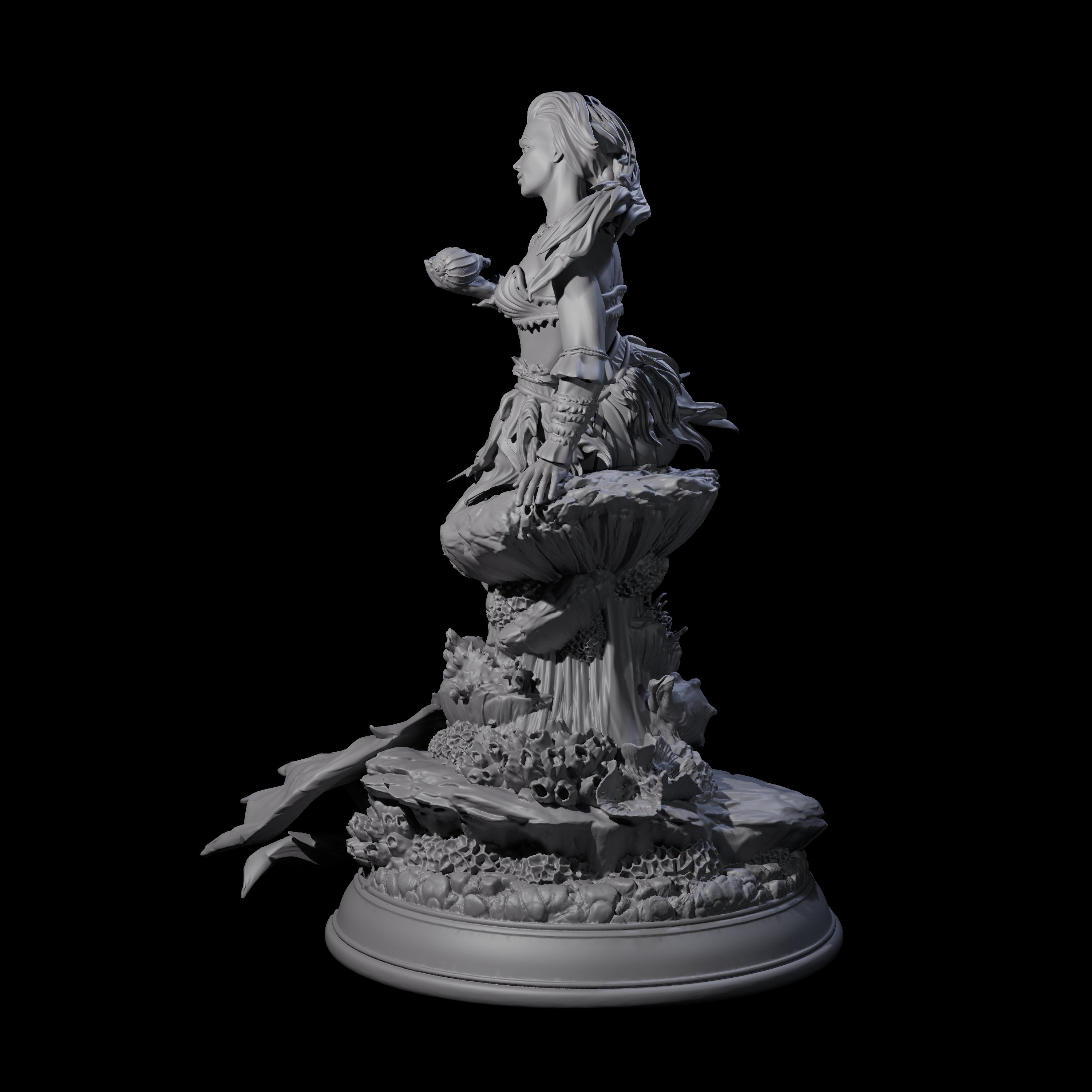 Captivating Siren Miniature for Dungeons and Dragons, Pathfinder or other TTRPGs