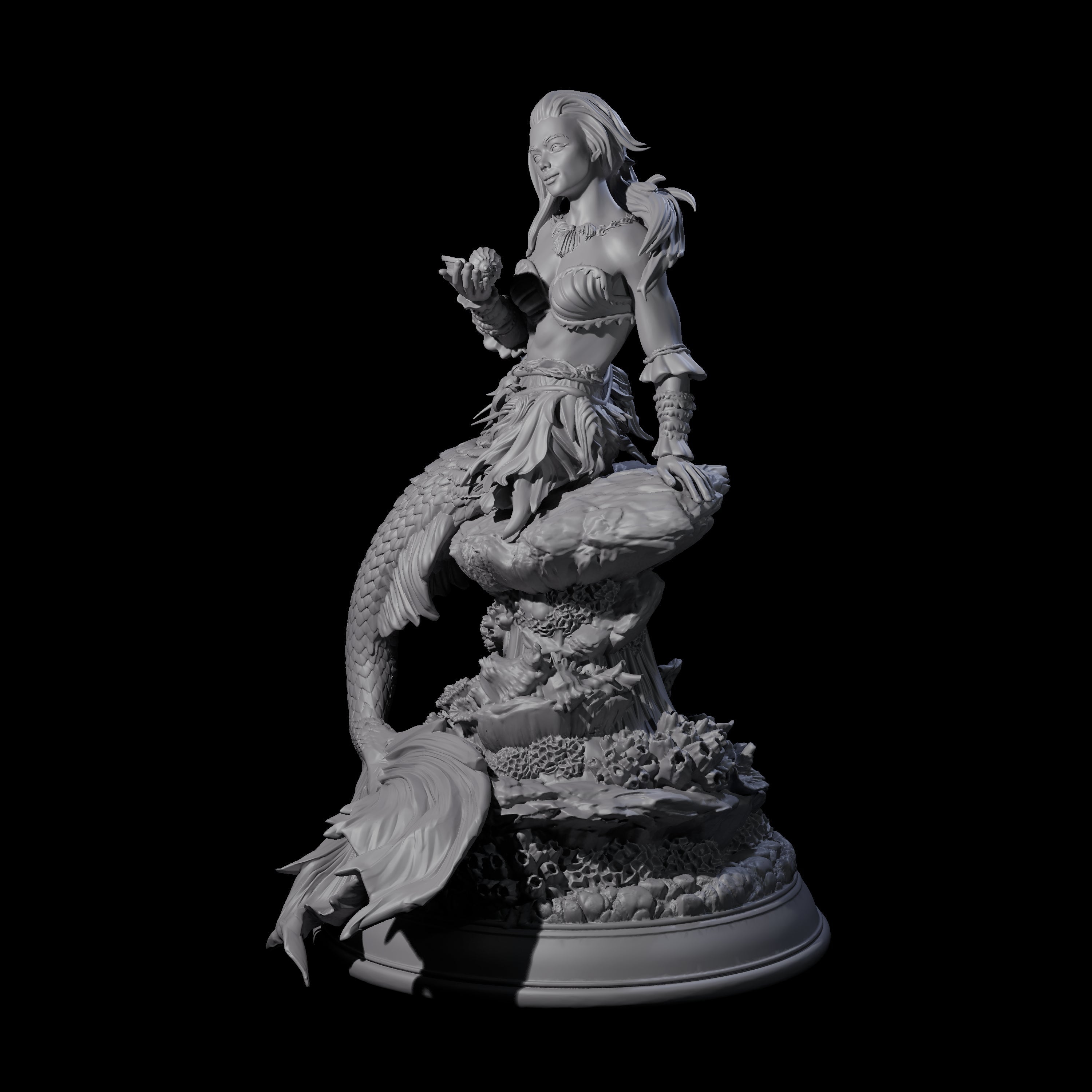 Captivating Siren Miniature for Dungeons and Dragons, Pathfinder or other TTRPGs