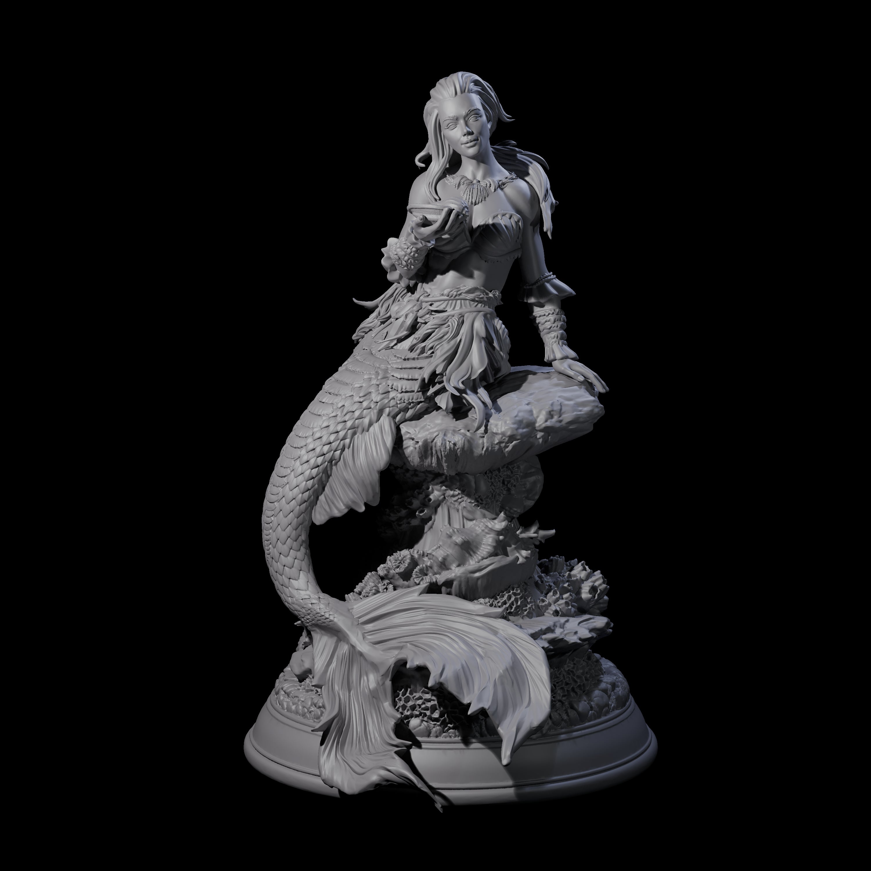 Captivating Siren Miniature for Dungeons and Dragons, Pathfinder or other TTRPGs