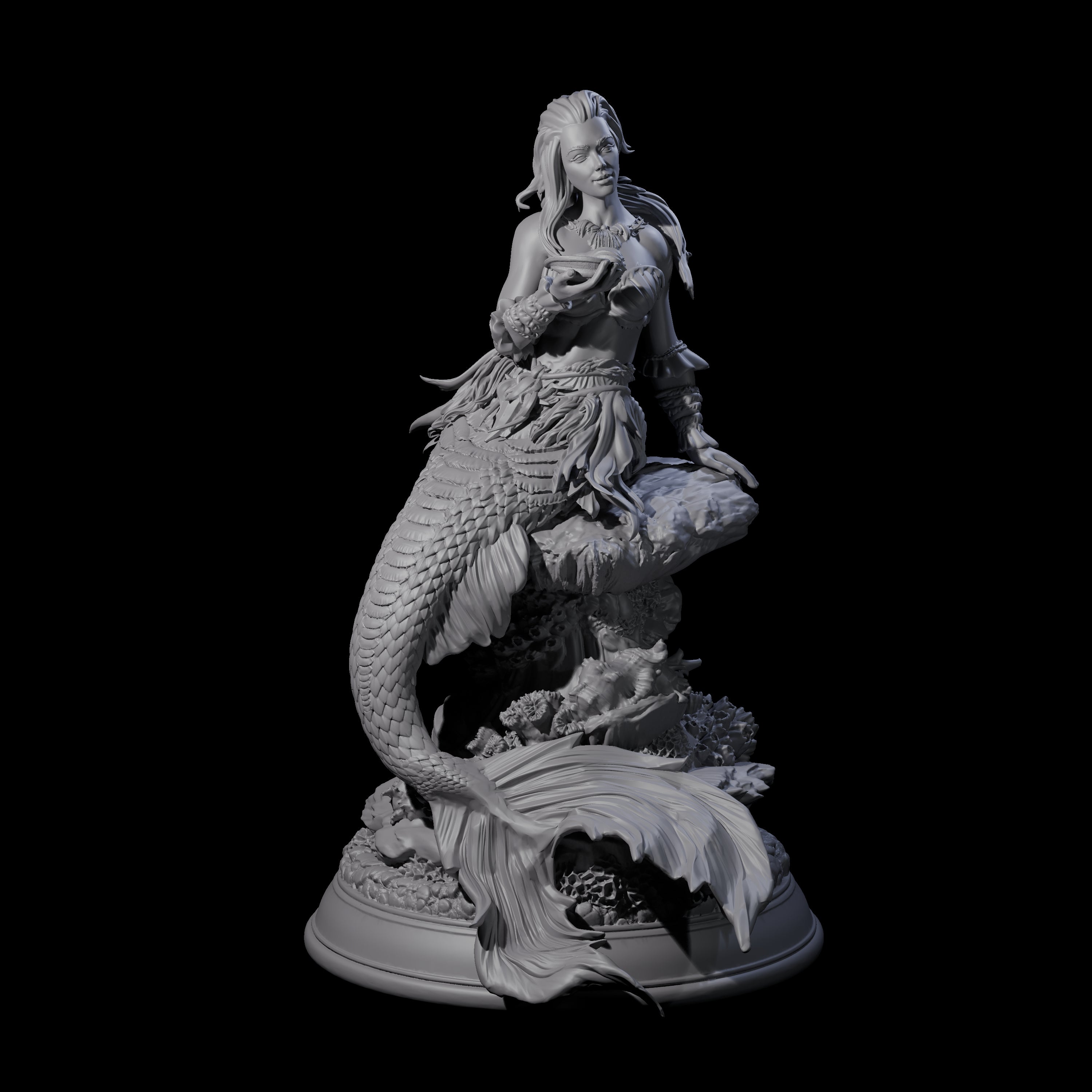 Captivating Siren Miniature for Dungeons and Dragons, Pathfinder or other TTRPGs