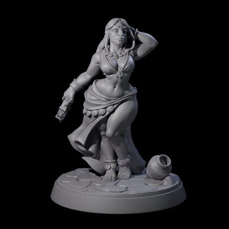 Captivating Tavern Dancer Miniature for Dungeons and Dragons, Pathfinder or other TTRPGs