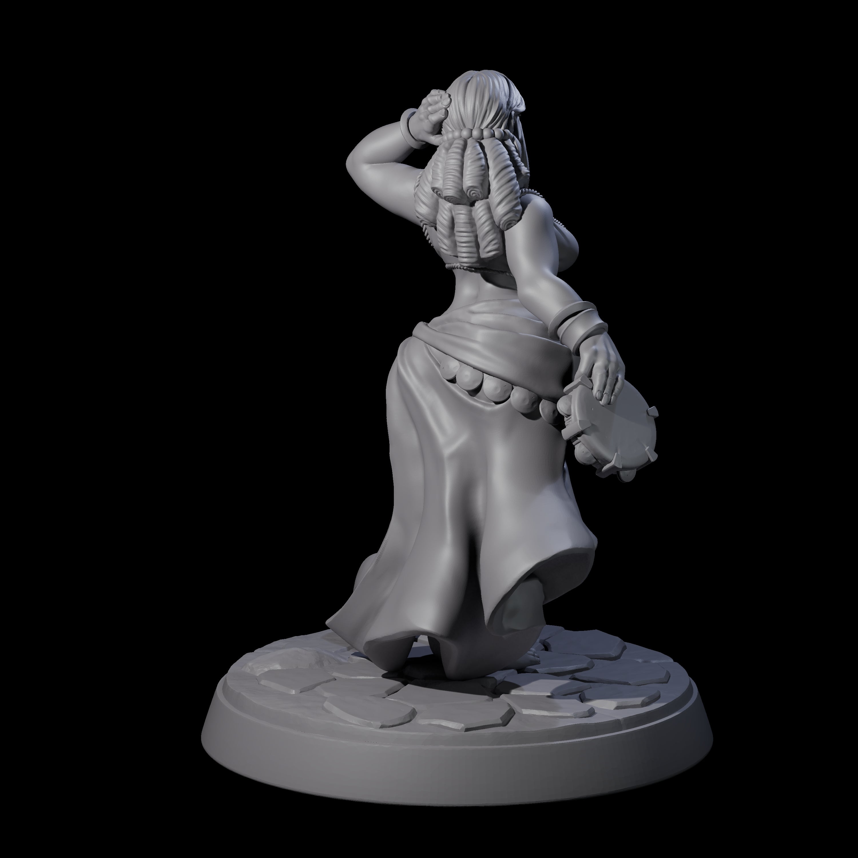 Captivating Tavern Dancer Miniature for Dungeons and Dragons, Pathfinder or other TTRPGs