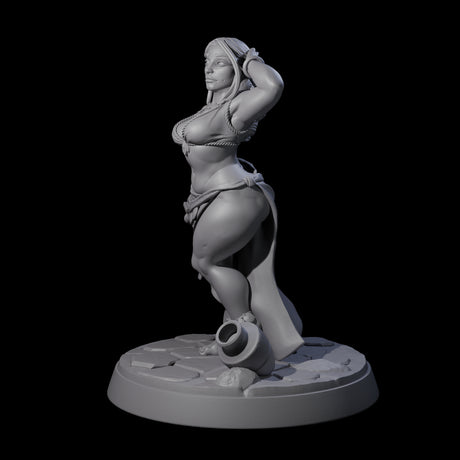 Captivating Tavern Dancer Miniature for Dungeons and Dragons, Pathfinder or other TTRPGs