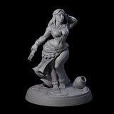 Captivating Tavern Dancer Miniature for Dungeons and Dragons, Pathfinder or other TTRPGs