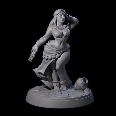 Captivating Tavern Dancer Miniature for Dungeons and Dragons, Pathfinder or other TTRPGs