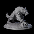 Captured Worg Miniature for Dungeons and Dragons, Pathfinder or other TTRPGs
