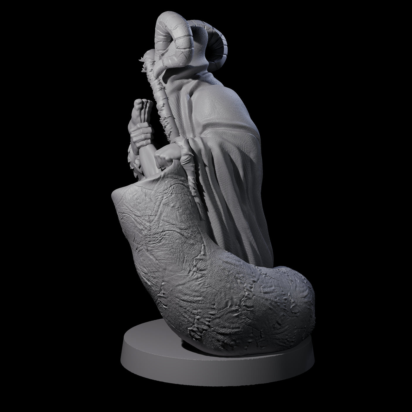 Capturing Krampus Miniature for Dungeons and Dragons, Pathfinder or other TTRPGs