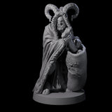 Capturing Krampus Miniature for Dungeons and Dragons, Pathfinder or other TTRPGs