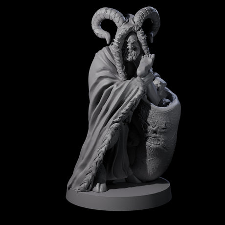 Capturing Krampus Miniature for Dungeons and Dragons, Pathfinder or other TTRPGs