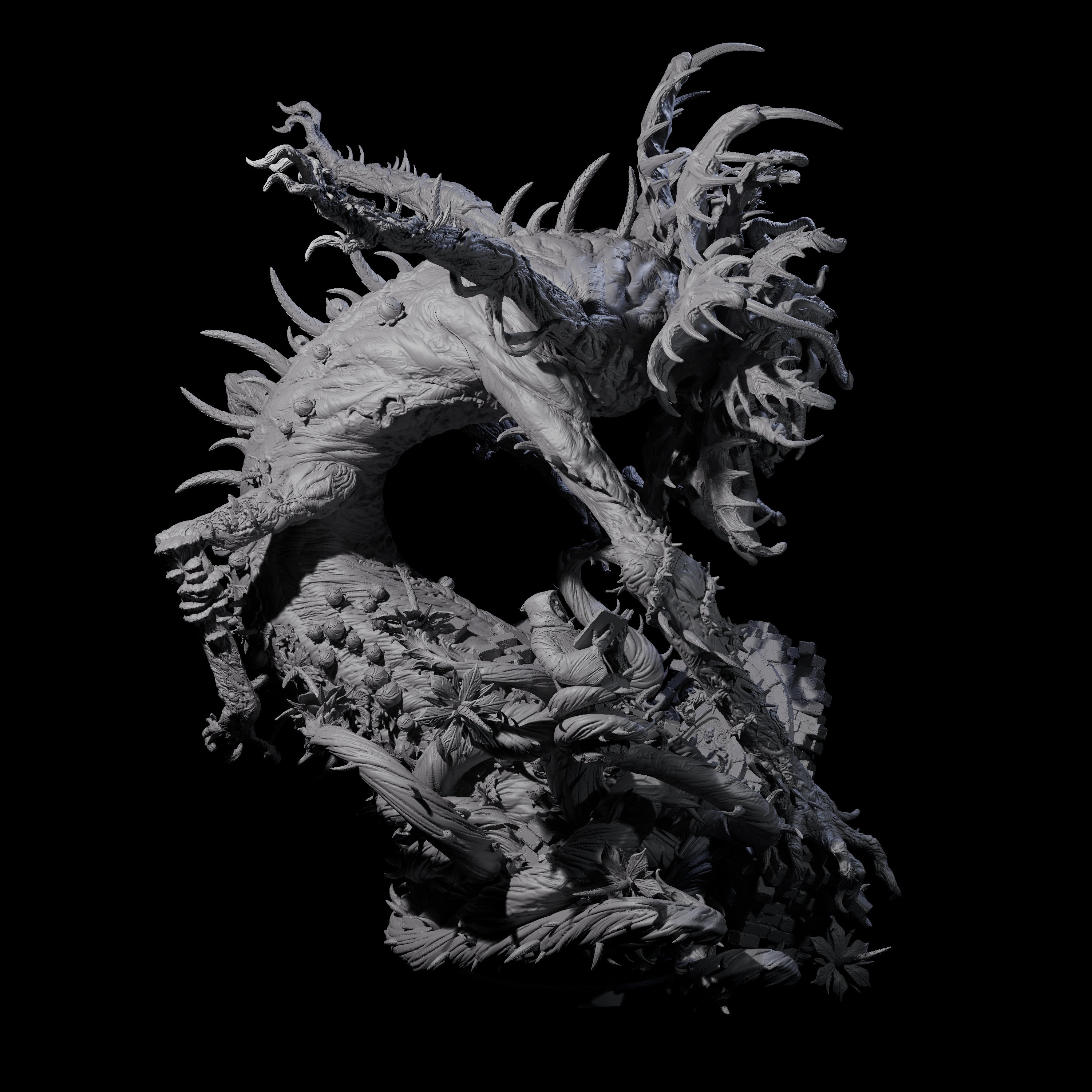 Carnivorous World Blight Horror Miniature for Dungeons and Dragons, Pathfinder or other TTRPGs