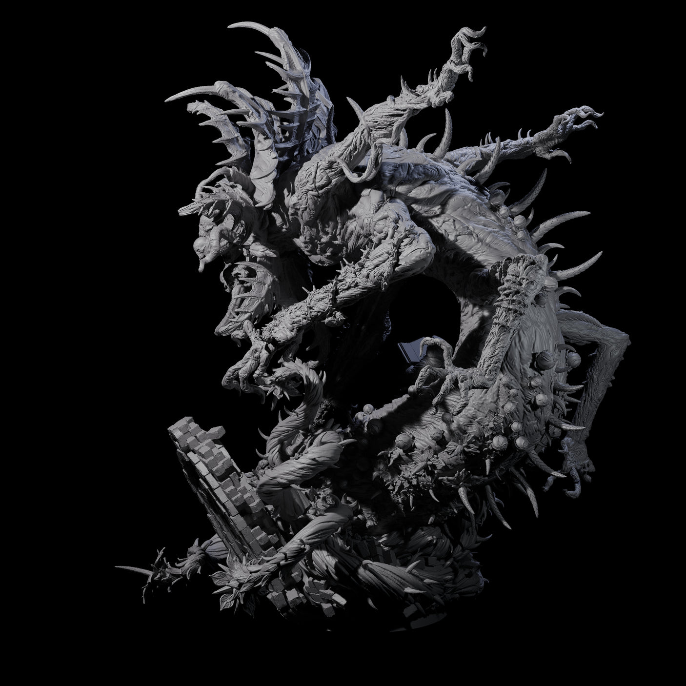 Carnivorous World Blight Horror Miniature for Dungeons and Dragons, Pathfinder or other TTRPGs