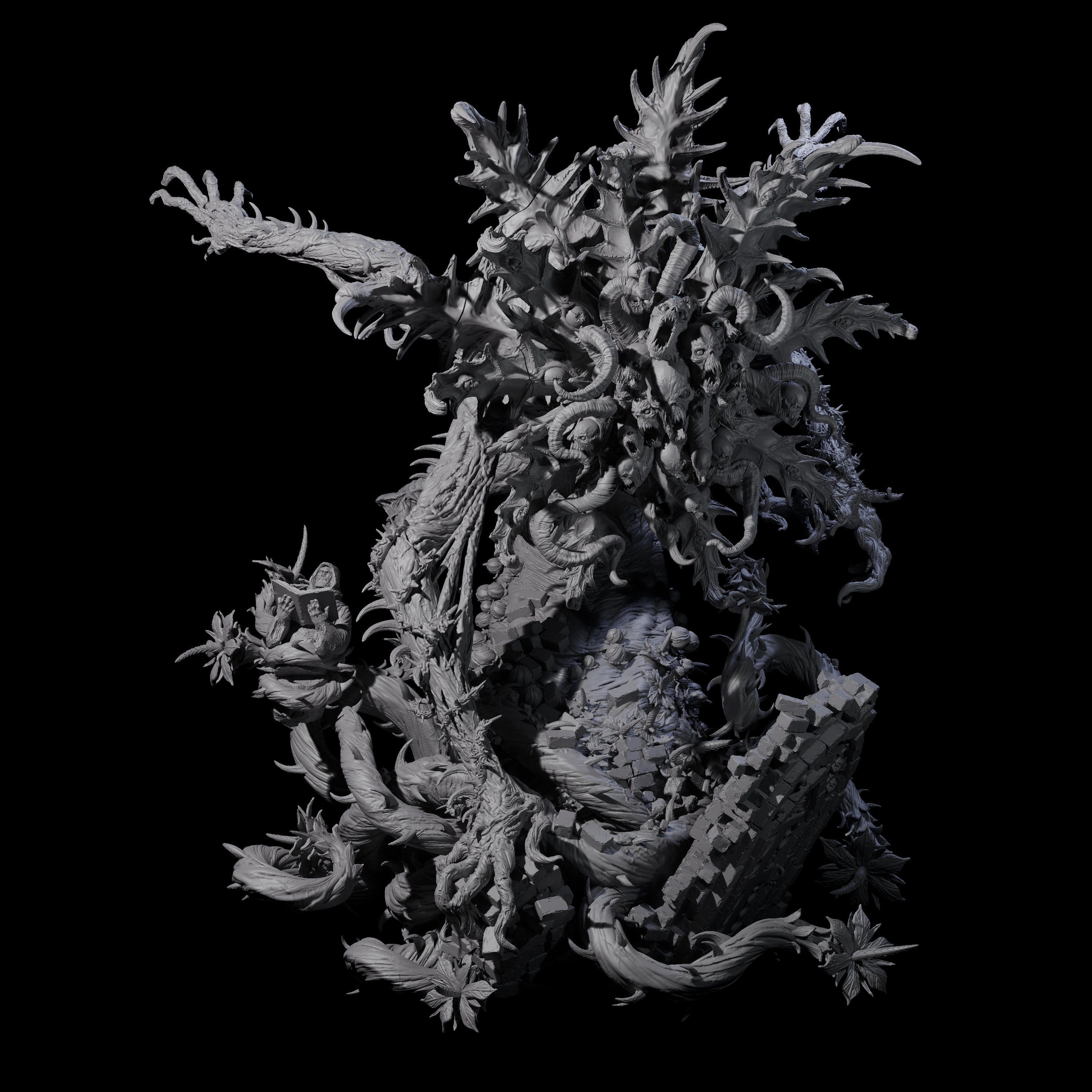 Carnivorous World Blight Horror Miniature for Dungeons and Dragons, Pathfinder or other TTRPGs