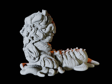 Carrion Crawler Type A Miniature for Dungeons and Dragons, Pathfinder or other TTRPGs