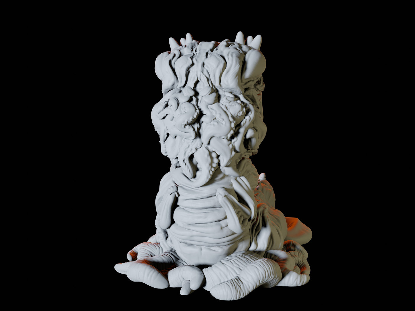 Carrion Crawler Type A Miniature for Dungeons and Dragons, Pathfinder or other TTRPGs