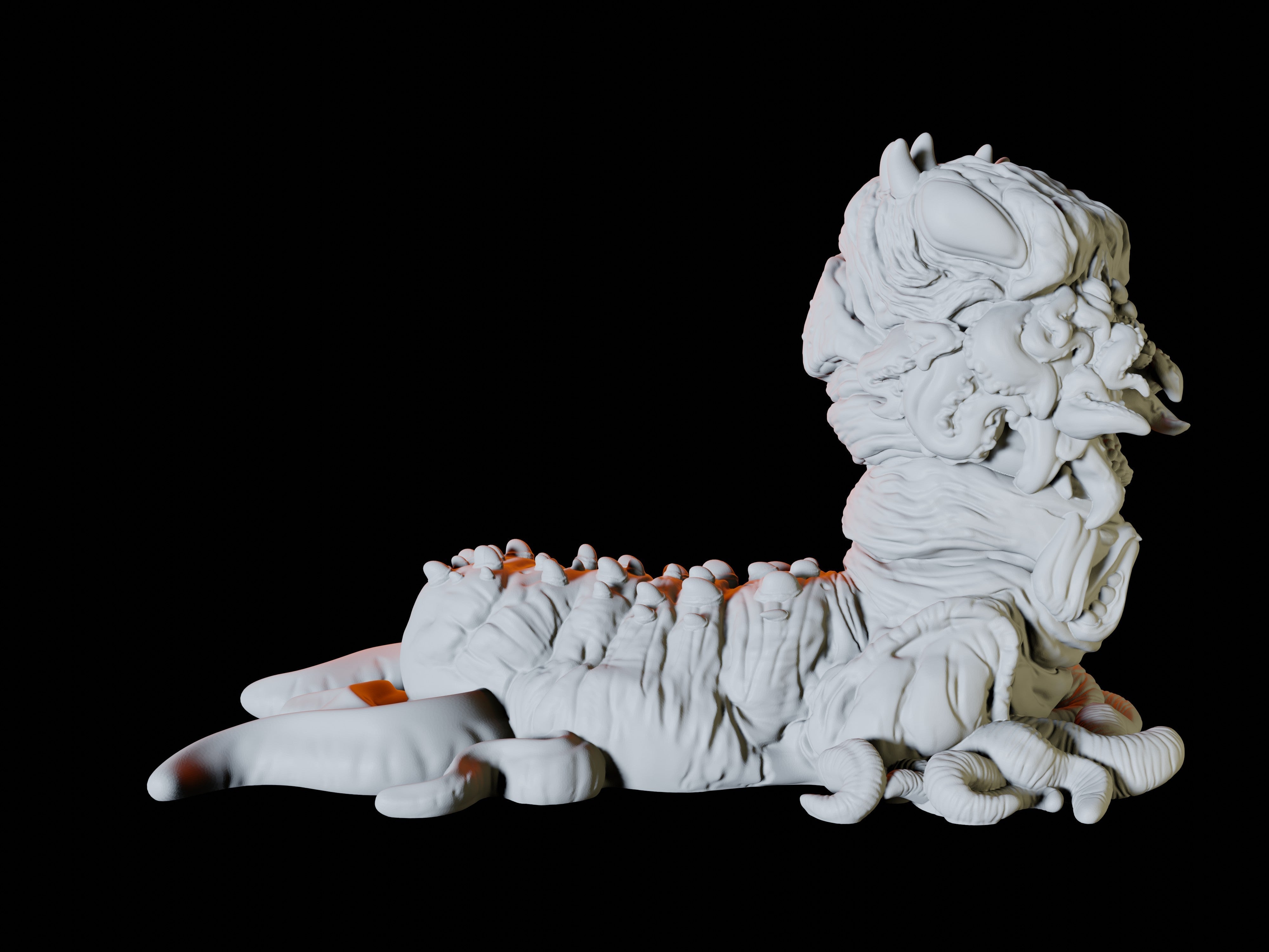 Carrion Crawler Miniature for Dungeons and Dragons - Myth Forged