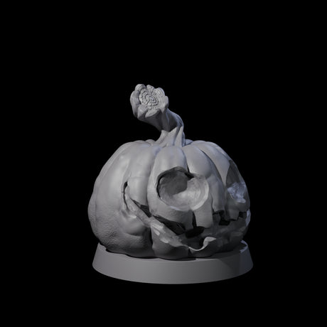 Carved Pumpkin Head Miniature for Dungeons and Dragons, Pathfinder or other TTRPGs
