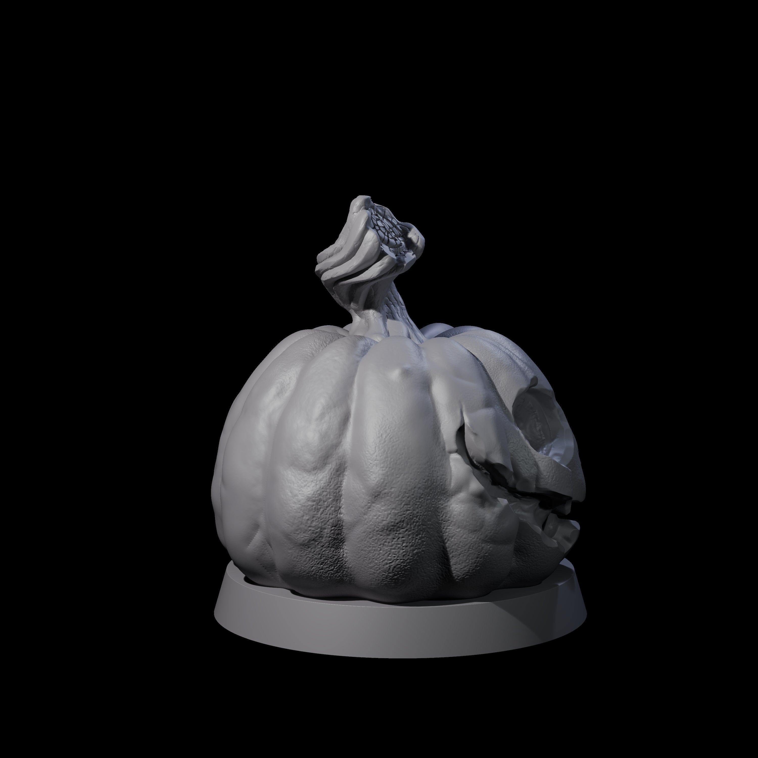 Carved Pumpkin Head Miniature for Dungeons and Dragons, Pathfinder or other TTRPGs