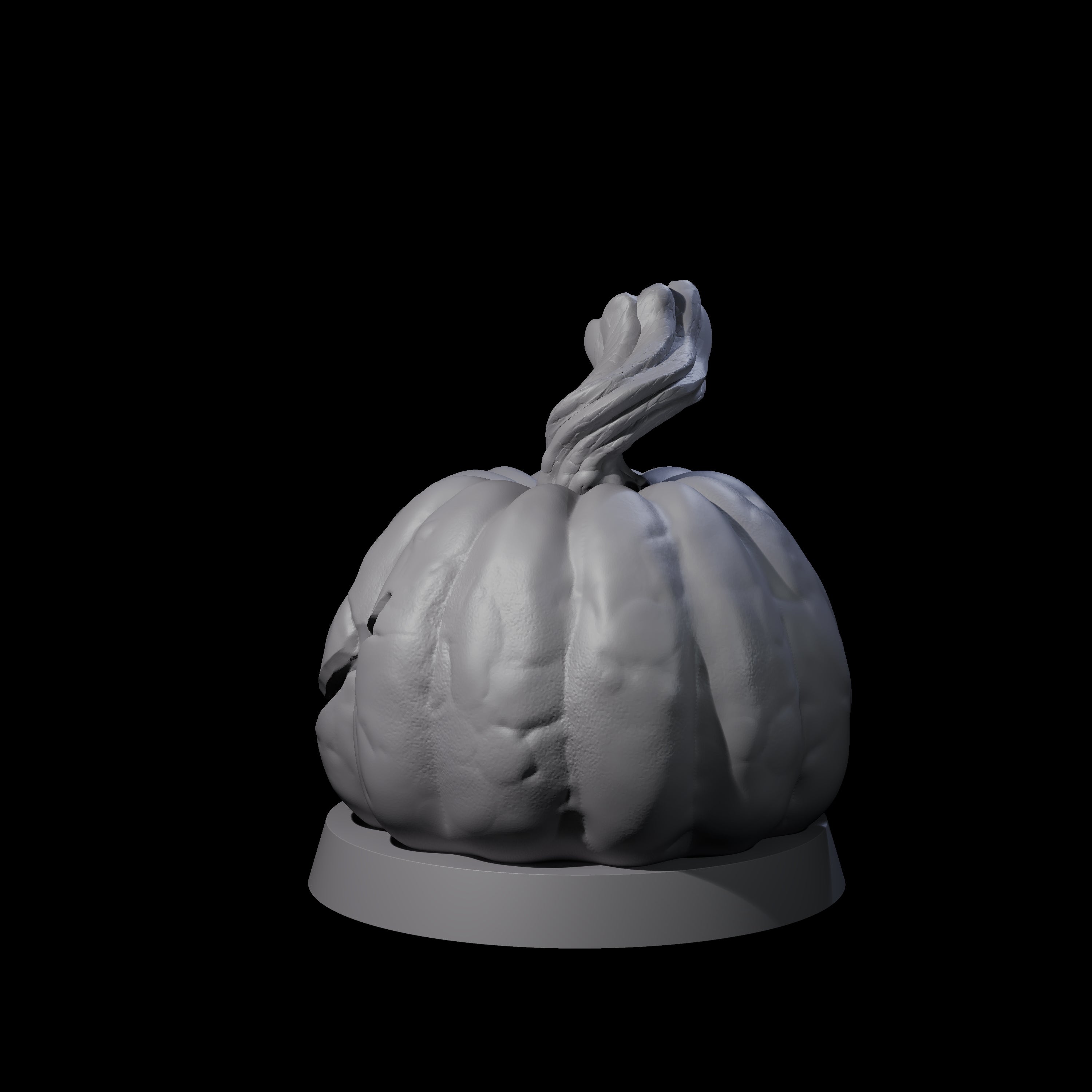 Carved Pumpkin Head Miniature for Dungeons and Dragons, Pathfinder or other TTRPGs