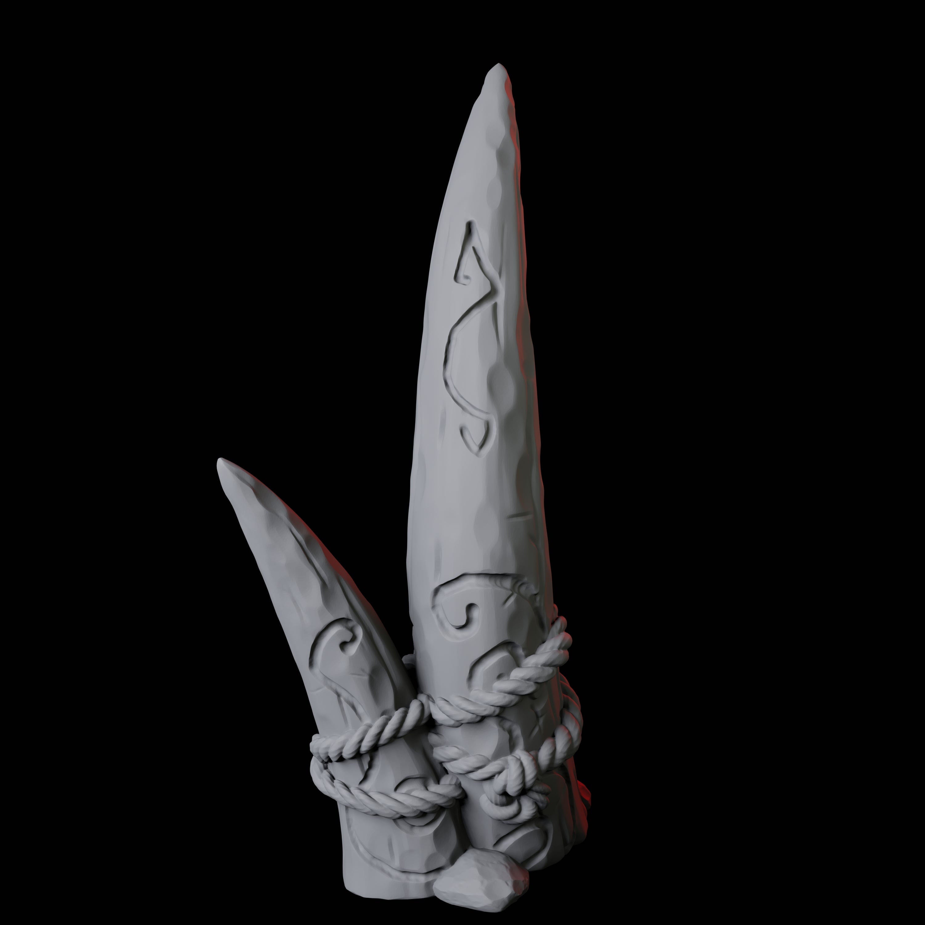 Carved Tusk A Miniature for Dungeons and Dragons, Pathfinder or other TTRPGs