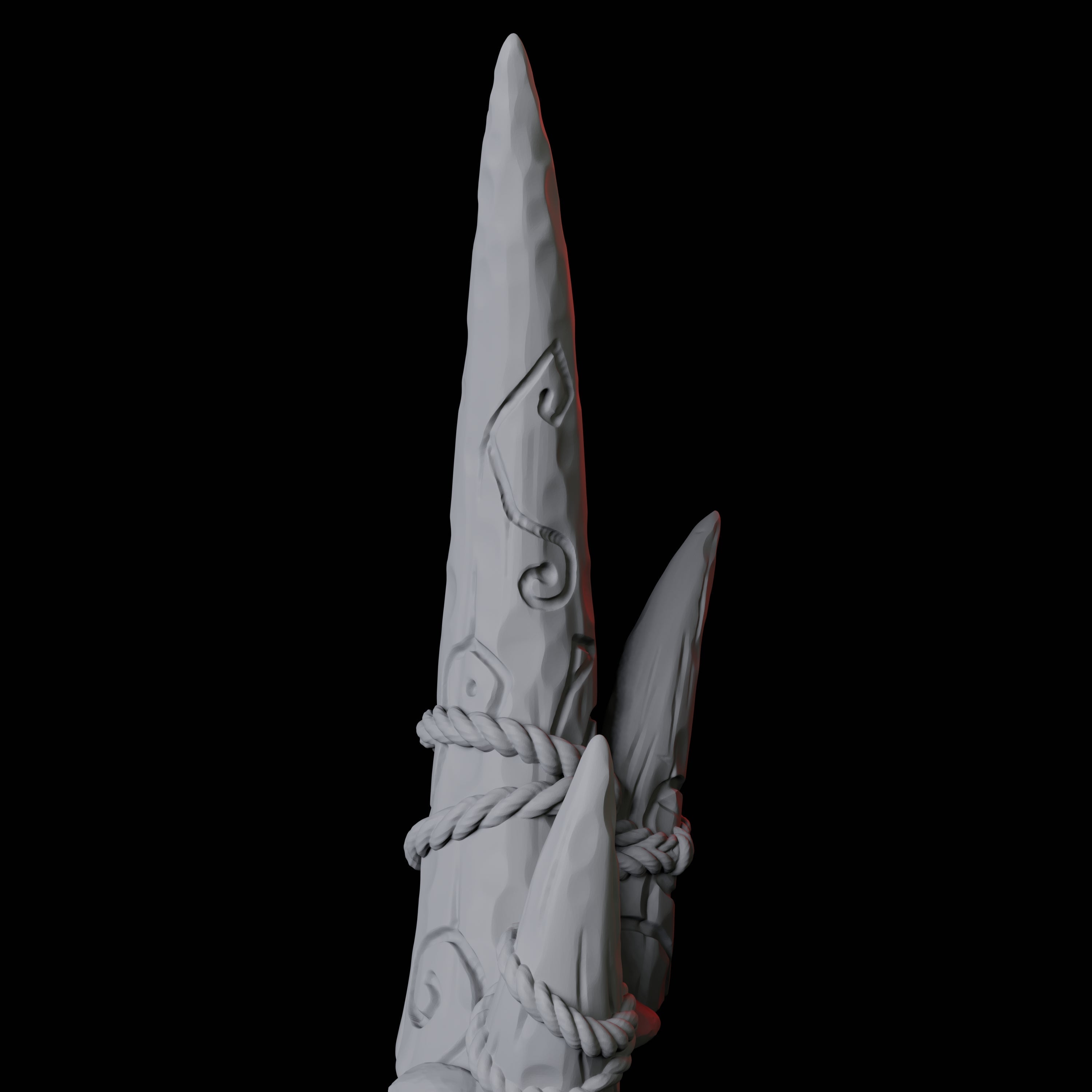 Carved Tusk A Miniature for Dungeons and Dragons, Pathfinder or other TTRPGs