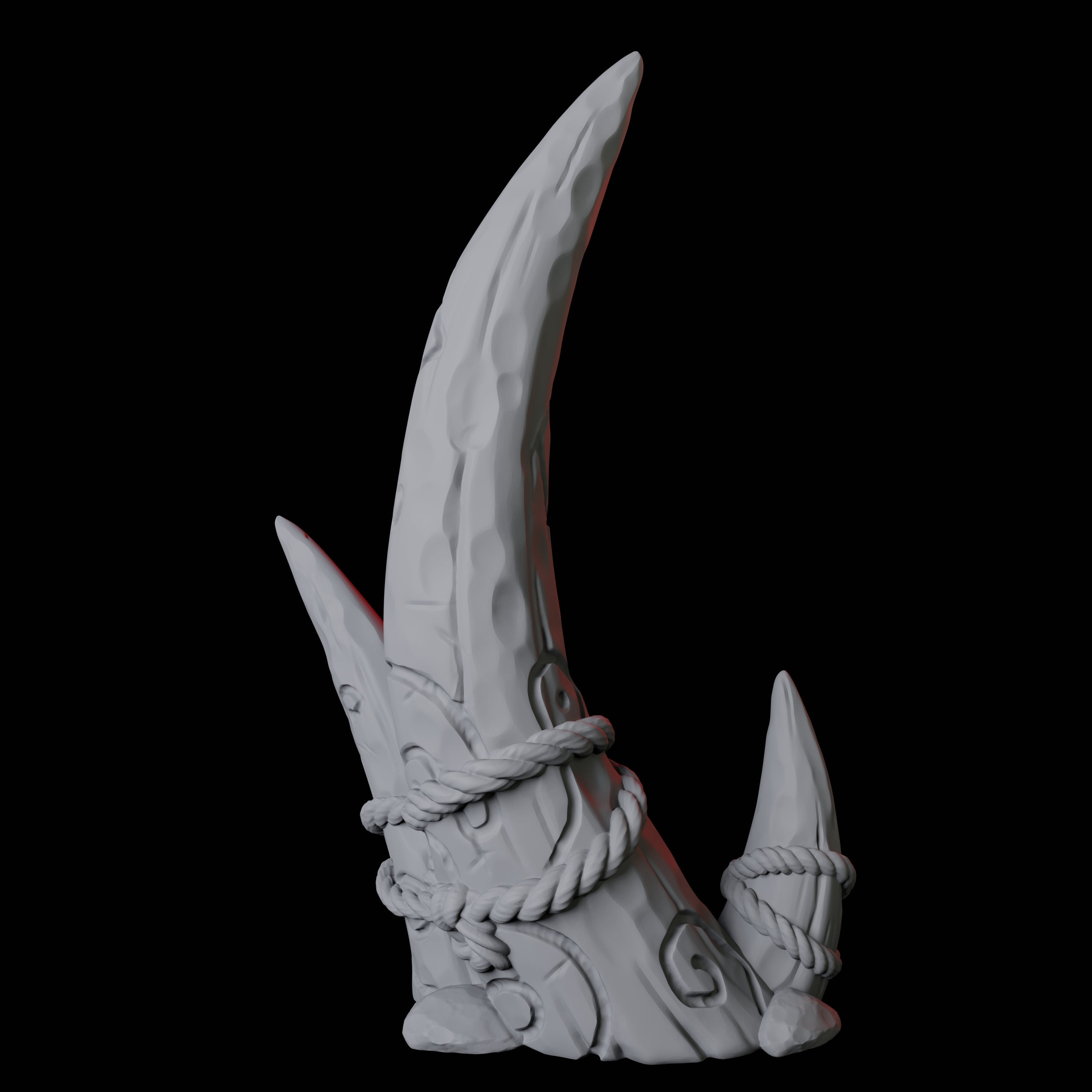 Carved Tusk A Miniature for Dungeons and Dragons, Pathfinder or other TTRPGs