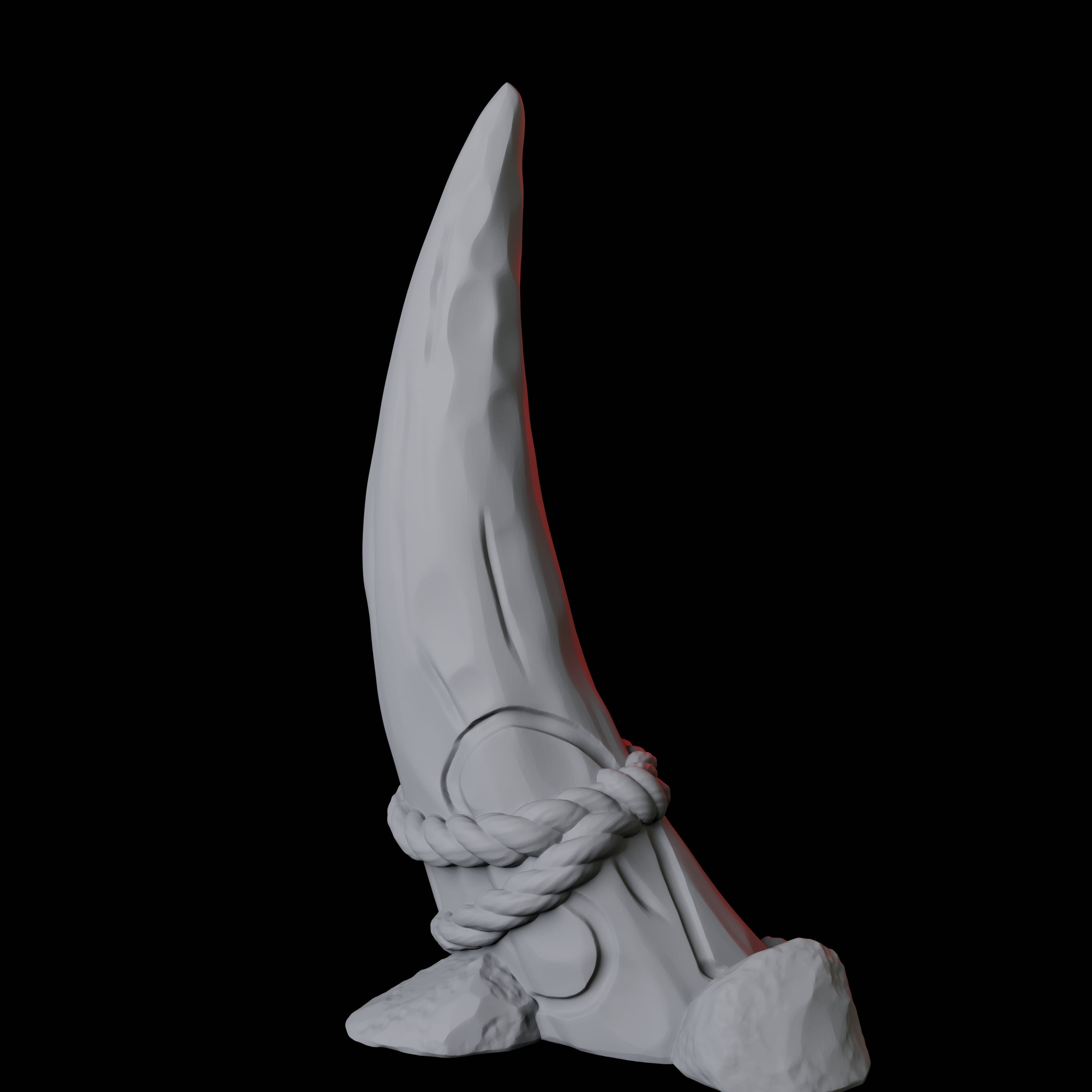 Carved Tusk B Miniature for Dungeons and Dragons, Pathfinder or other TTRPGs