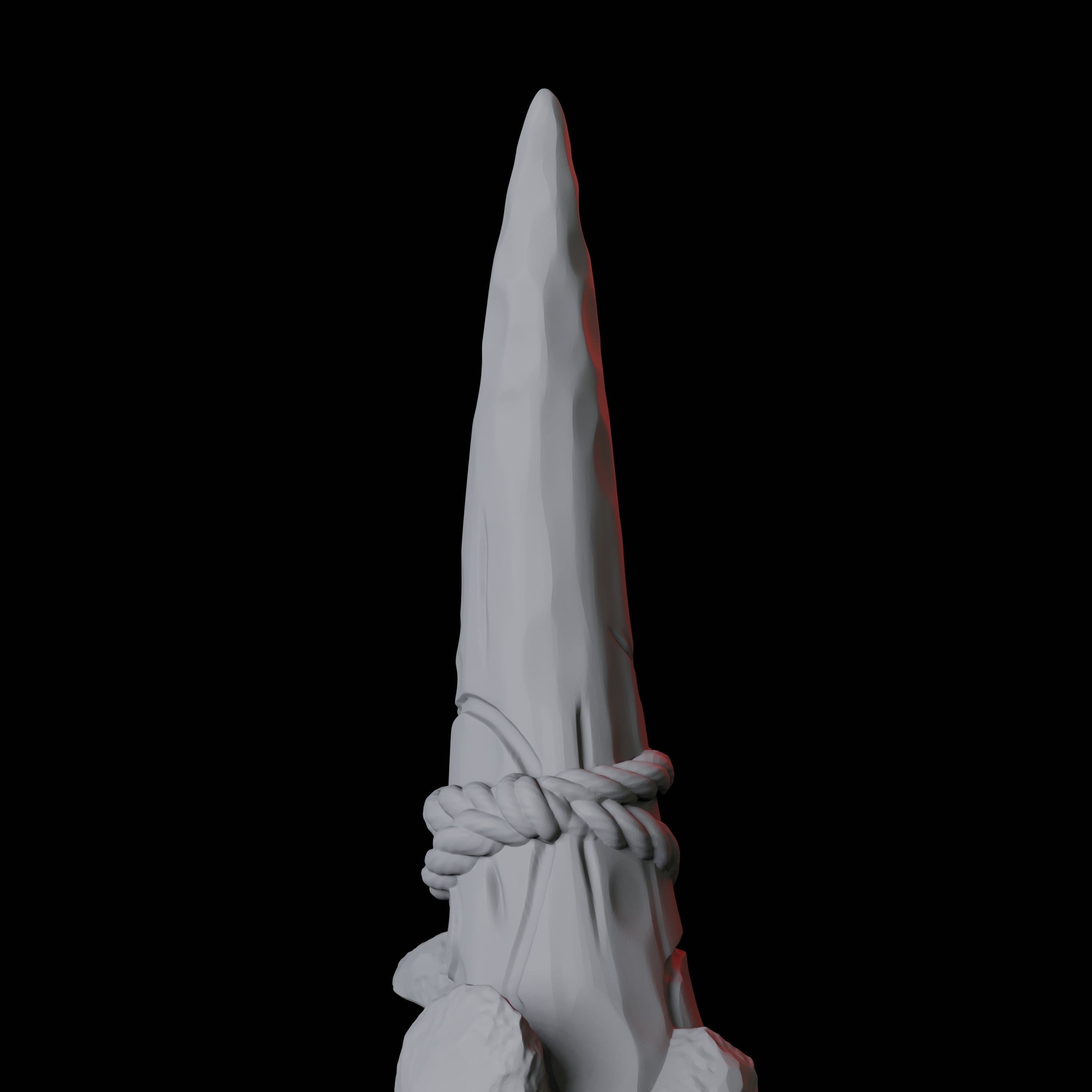 Carved Tusk B Miniature for Dungeons and Dragons, Pathfinder or other TTRPGs