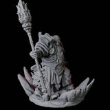 Casting Geomancer B Miniature for Dungeons and Dragons, Pathfinder or other TTRPGs