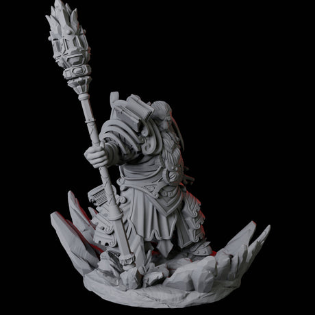 Casting Geomancer B Miniature for Dungeons and Dragons, Pathfinder or other TTRPGs