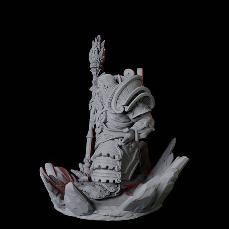 Casting Geomancer B Miniature for Dungeons and Dragons, Pathfinder or other TTRPGs