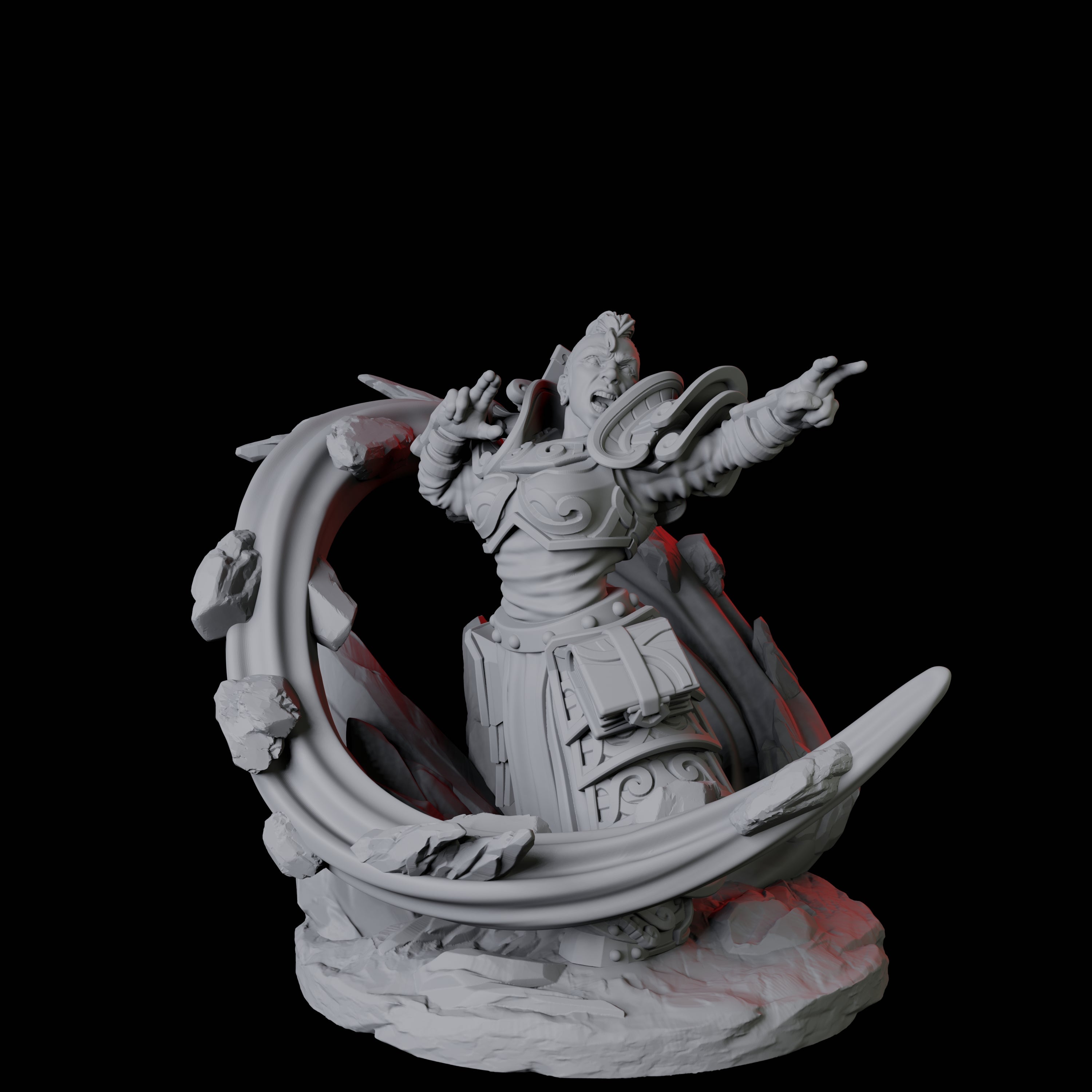 Casting Geomancer C Miniature for Dungeons and Dragons, Pathfinder or other TTRPGs