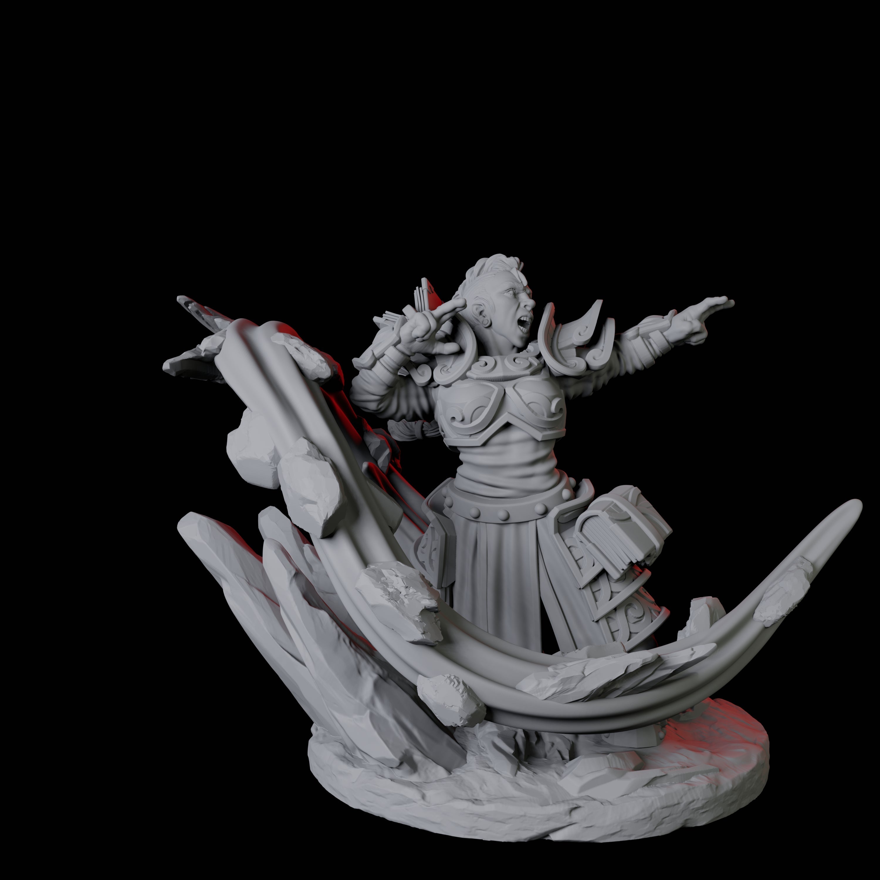 Casting Geomancer C Miniature for Dungeons and Dragons, Pathfinder or other TTRPGs