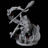 Casting Geomancer D Miniature for Dungeons and Dragons, Pathfinder or other TTRPGs