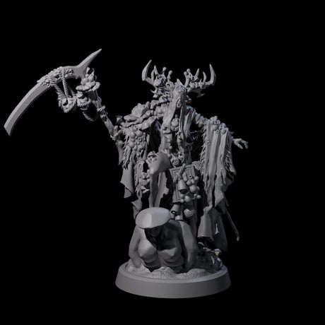 Casting Spore Priest B Miniature for Dungeons and Dragons, Pathfinder or other TTRPGs